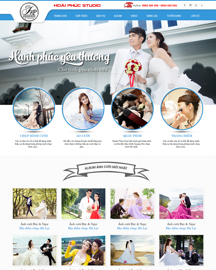 thiet-ke-website-studio-ao-cuoi-trangdiem-co-dau