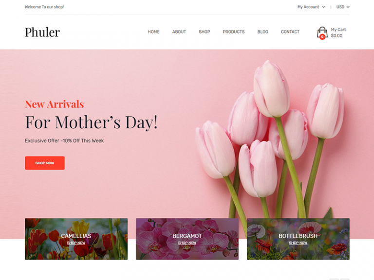 Thiết kế web shop hoa chuyên nghiệp, mở rộng thị trường
