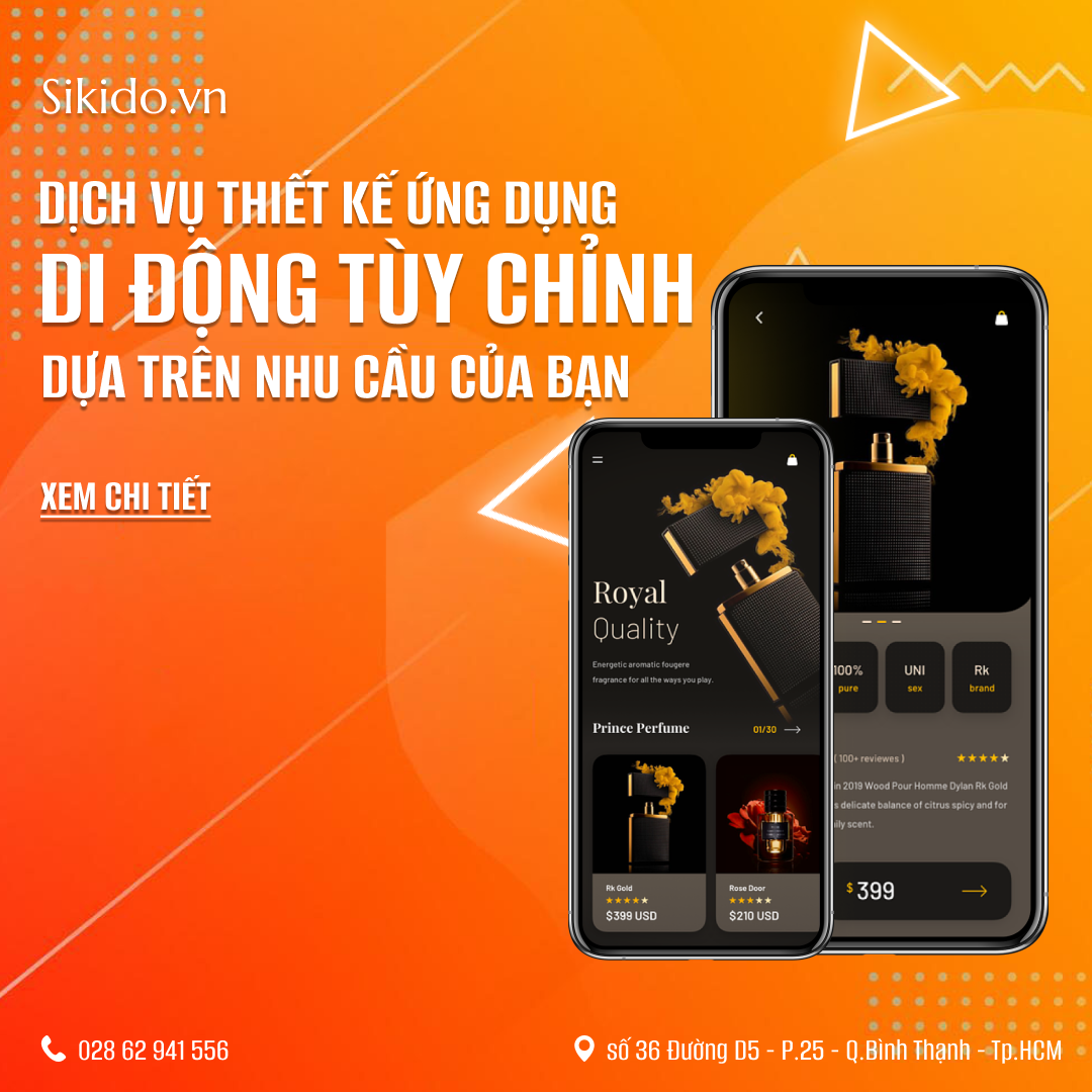 Dịch vụ thiết kế ứng dụng di động tùy chỉnh dựa trên nhu cầu của bạn