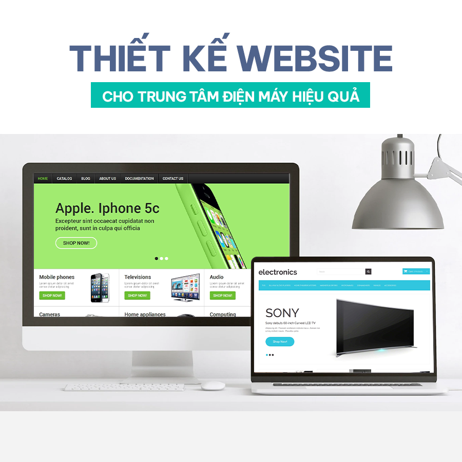 THIẾT KẾ WEBSITE CHO TRUNG TÂM ĐIỆN MÁY HIỆU QUẢ