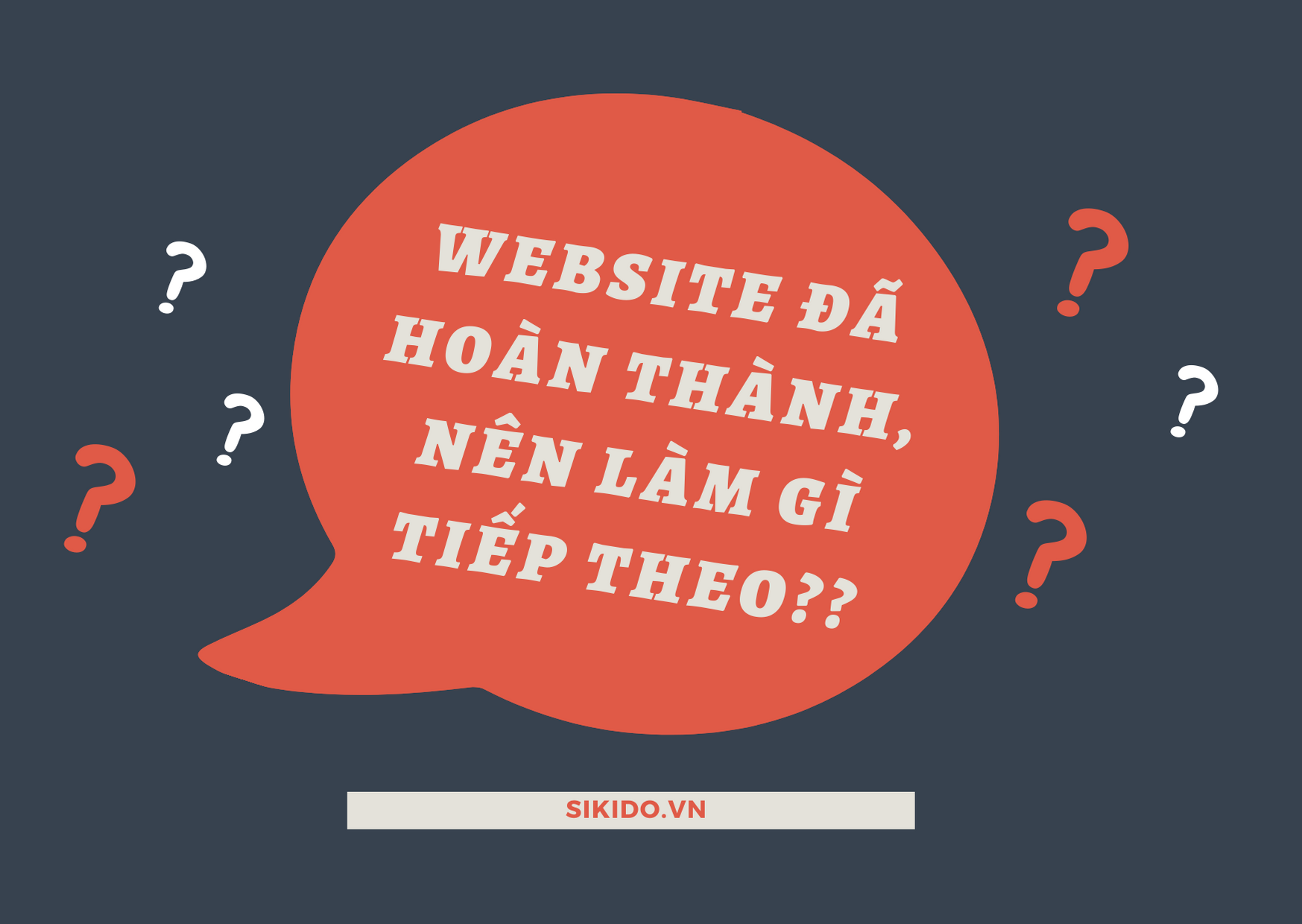 Website đã hoàn thành, nên làm gì tiếp theo?