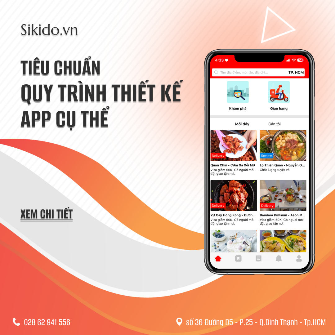 TIÊU CHUẨN QUY TRÌNH THIẾT KẾ APP CỤ THỂ